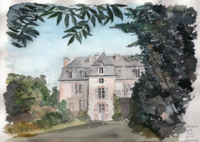 « Barac’h, l’été 3 »<br>Aquarelle, 23x31cm, 2016
