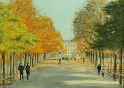 « Automne au Luco »<br>Huile sur toile, 70x50cm, 2020