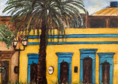 «&nbsp; Oaxaca, centro&nbsp;» huile sur toile, 27x19cm, 2025