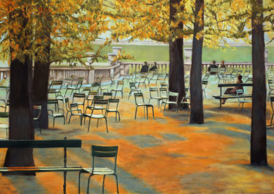 « Méditation d'Athanael »<br>Huile sur toile, 100x160cm, 2021