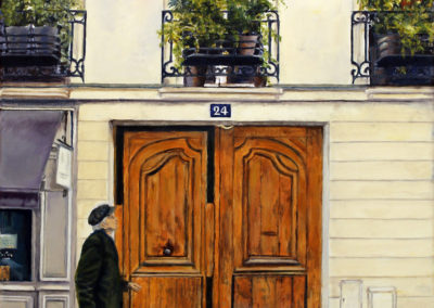 « Romeo cherche midi »<br>Huile sur toile, 70x50cm, 2021