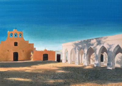 « Cachi, Iglesia »<br>Huile sur toile, 38x55cm, 2019
