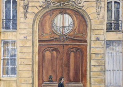 « Grande porte »<br>Huile sur toile, 70x50cm, 2022