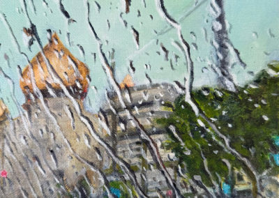 « Boulevard Pasteur »  acrylique sur toile, 27x19cm, 2024