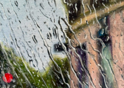« Place de l’Alma » acrylique sur toile, 27x19cm, 2024