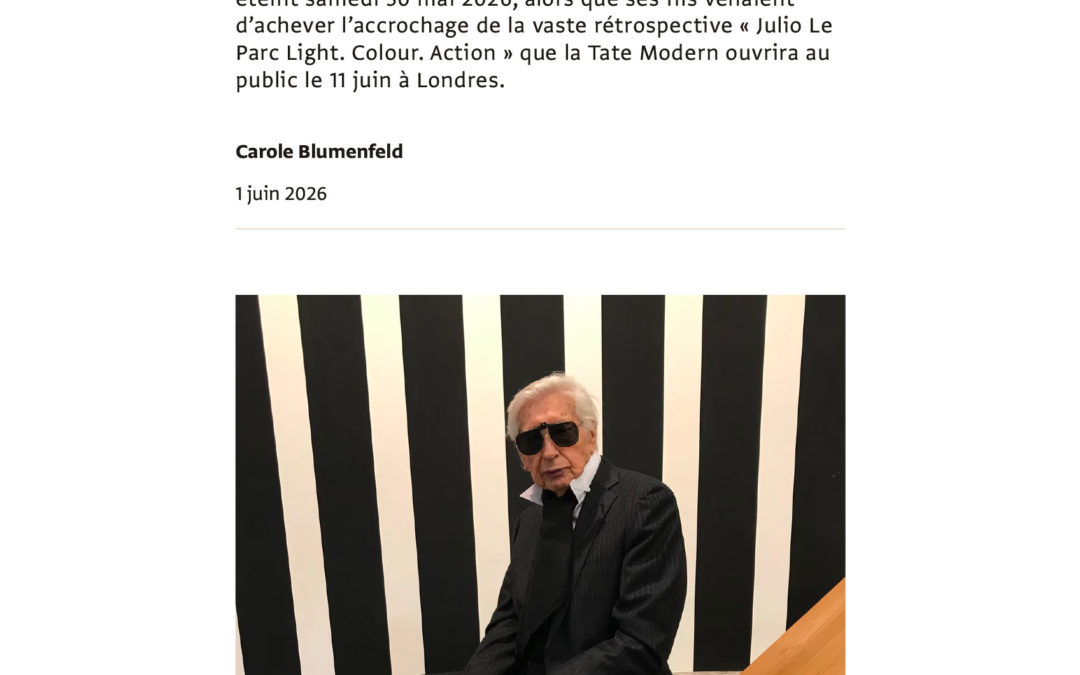 Adieu à Julio Le Parc, jeune homme de 98 ans