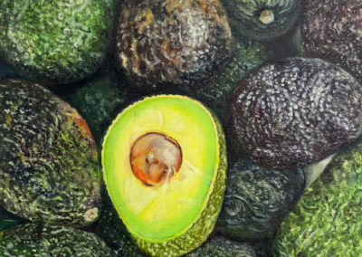 «&nbsp;Avocats&nbsp;» Huile sur toile, 30x30cm, 2026