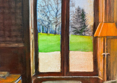 «&nbsp;Parc de l’Abbaye en hiver&nbsp;» pigments anciens, 27x19 cm, 2026